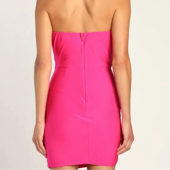 Hot Pink Mini Dress - Picture 3 of 10